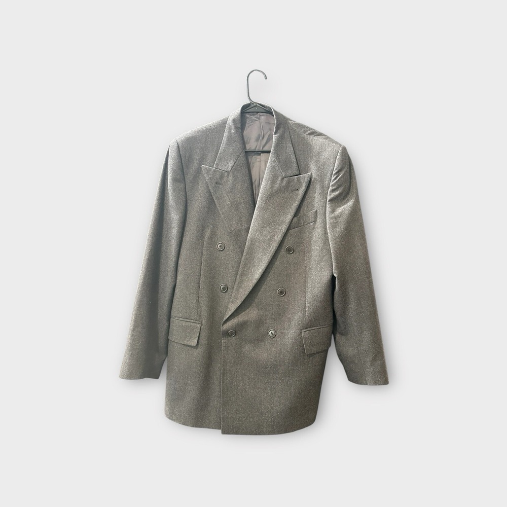 Mickey Spatz & Vitale Canonico Men's Virgin Wool Double Breasted Blazer‎ 42R EUC